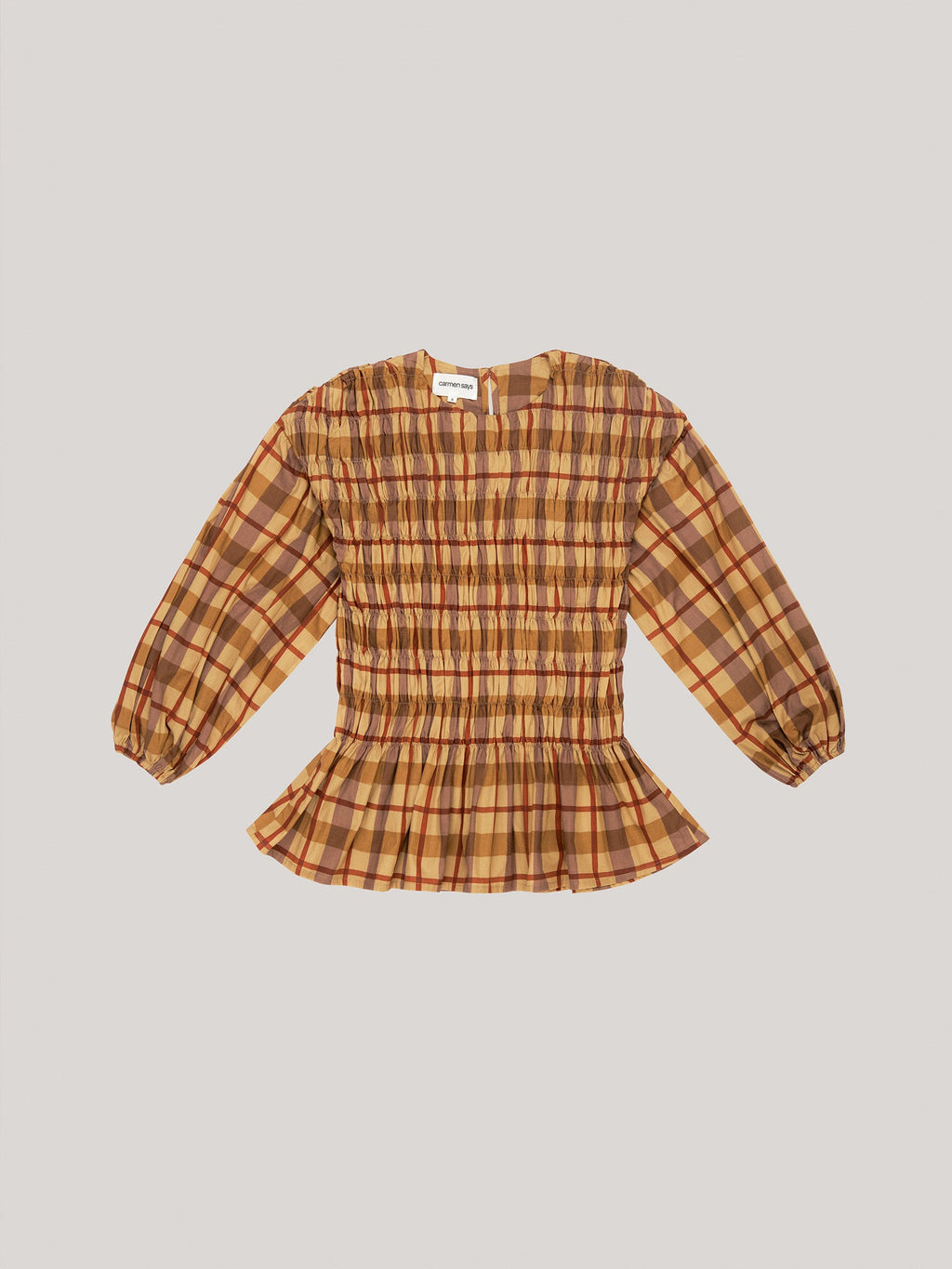 Autumn Plaid Blouse
