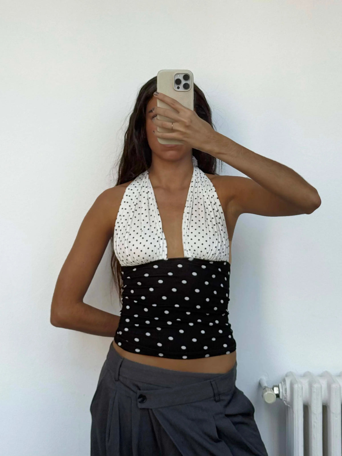 Isabela Polka Dot Top