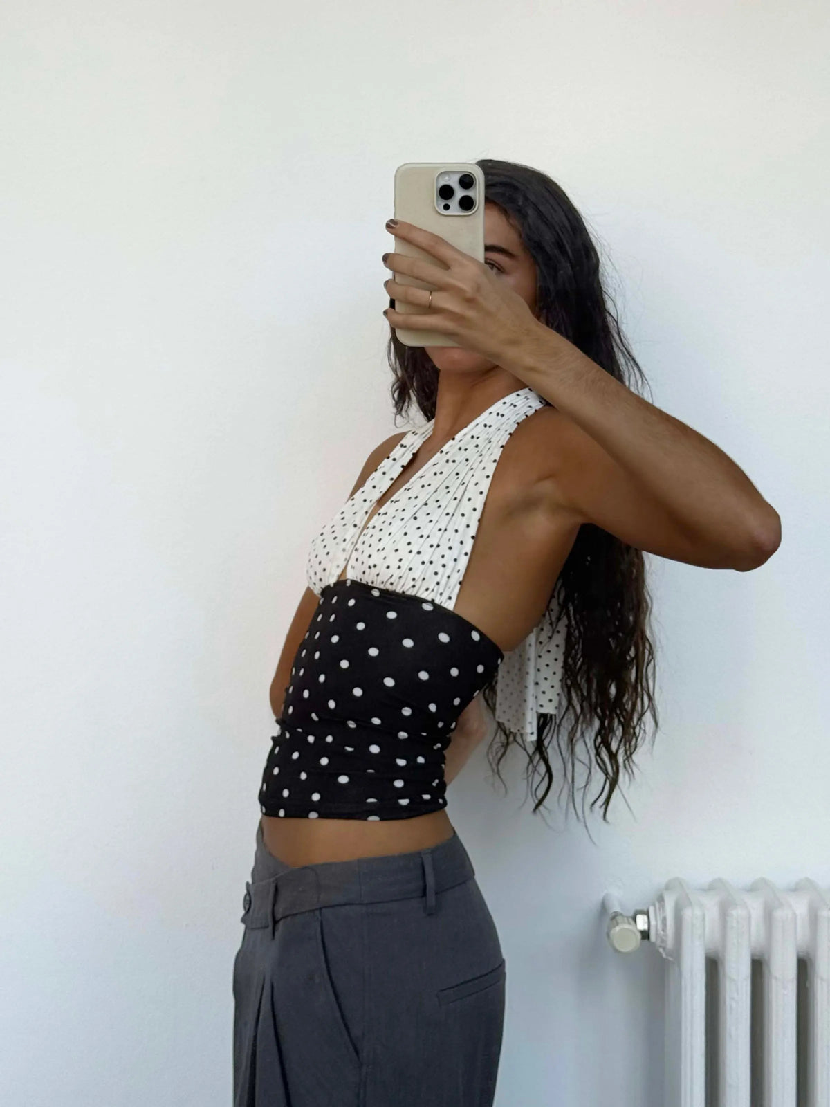 Isabela Polka Dot Top